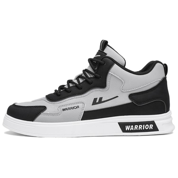 

Мужские высокие скейтбордные кроссовки с защитой от истирания и увеличенной высотой WARRIOR, серый черный