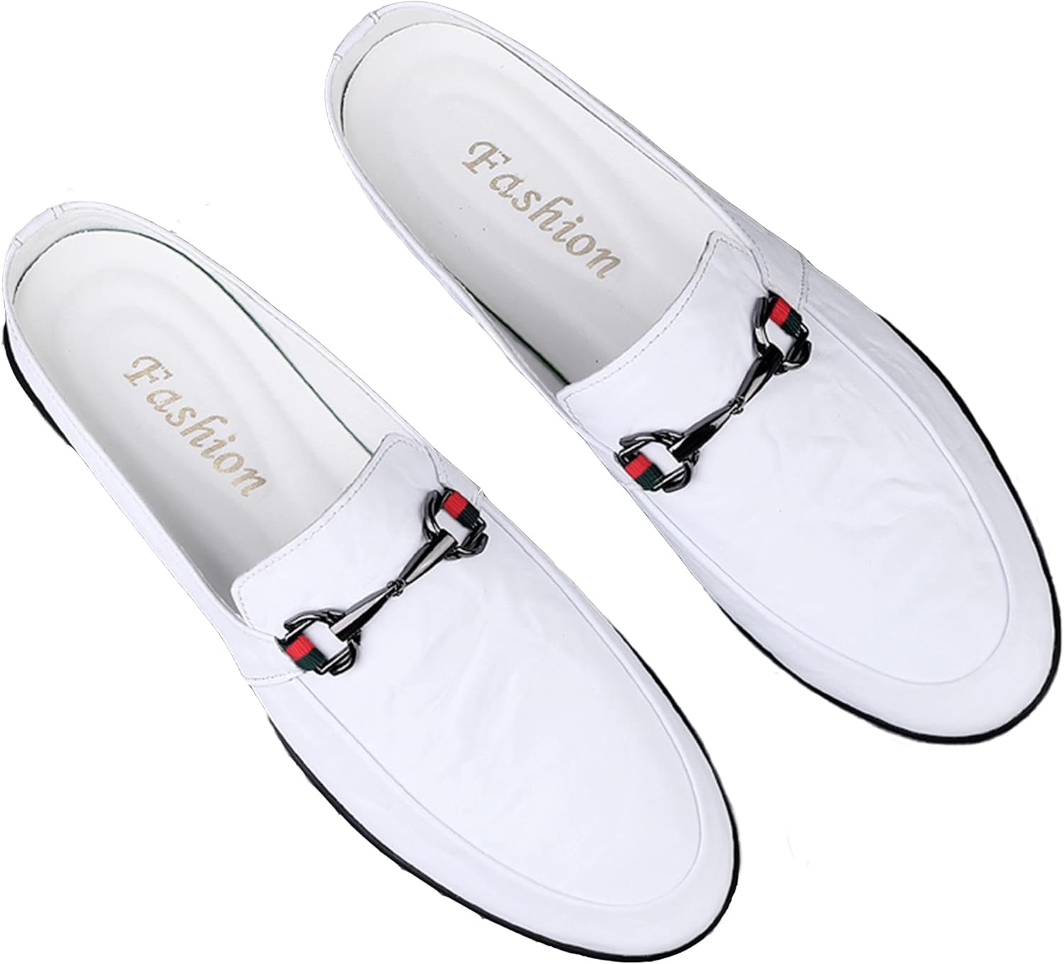 

Мужские кожаные повседневные мокасины-слипон для вождения с отделкой под лофер Laximu, белый