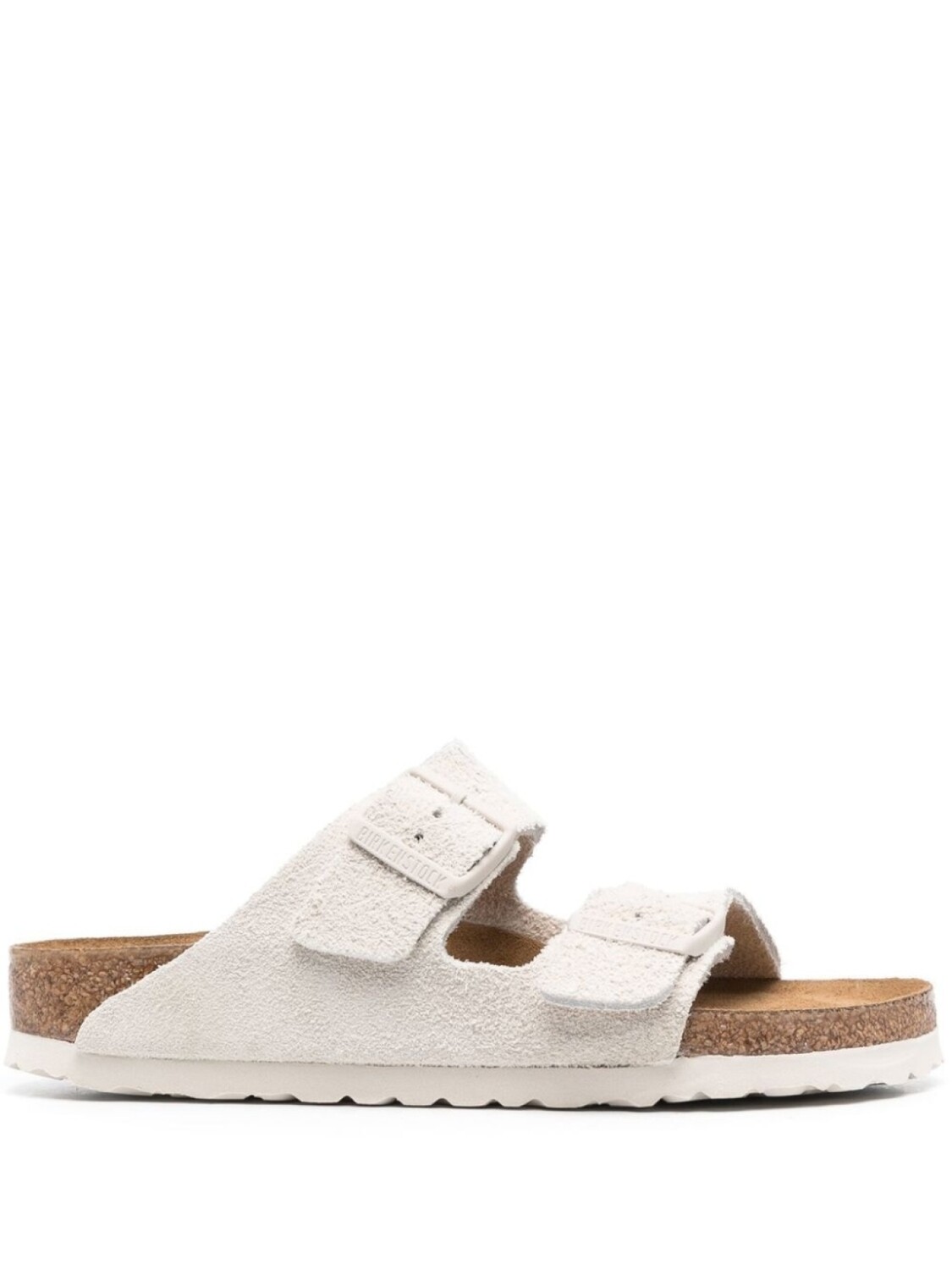 Сандалии Birkenstock Arizona Soft Footbed Suede Leather узкие, белый