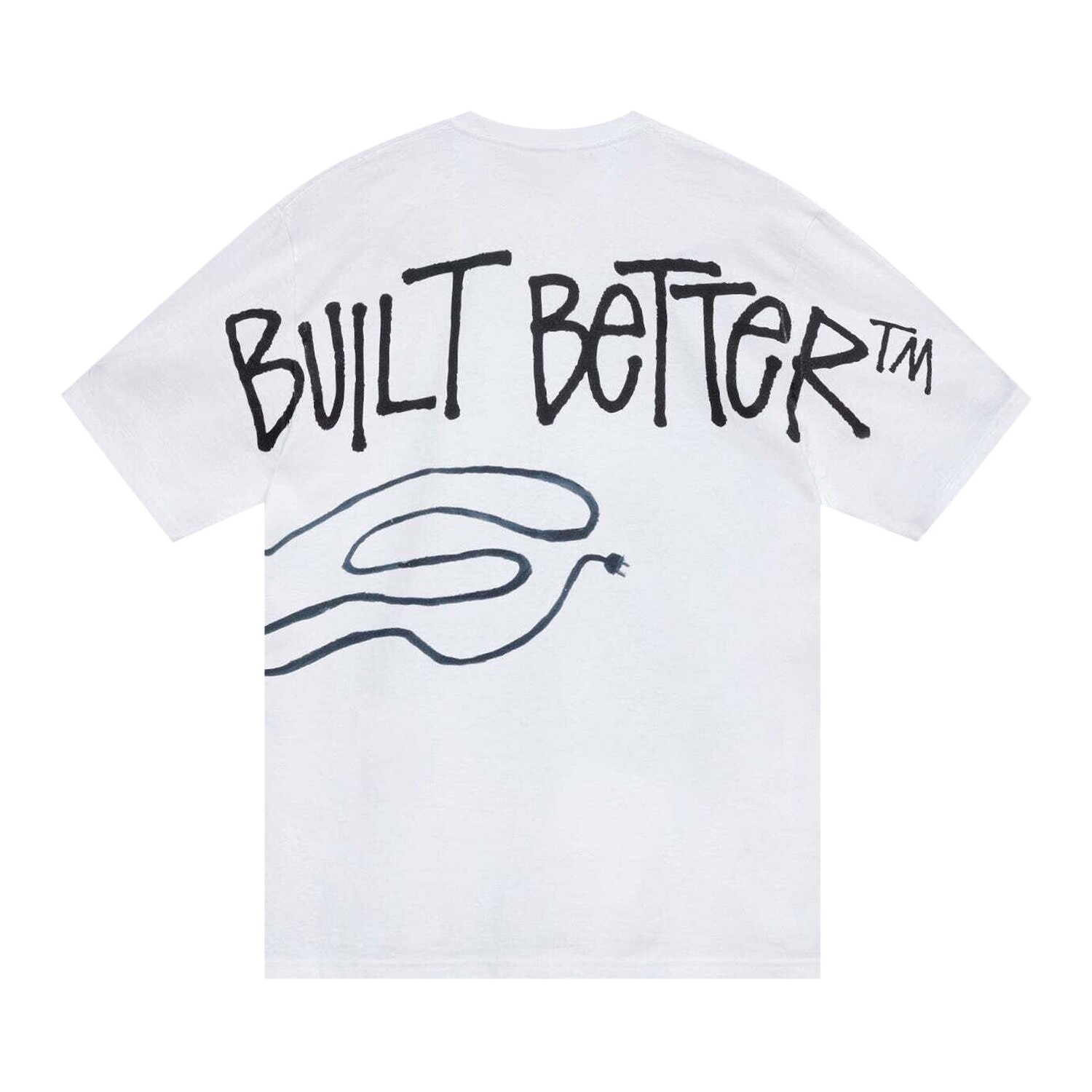 Футболка Stussy x Better Gift Shop построена лучше, белая — фото 2