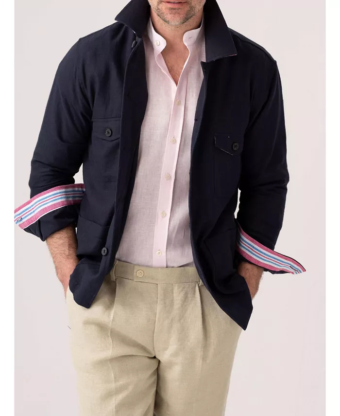 

Мужская куртка-рубашка Kikoy из хлопка Koy Clothing, синий