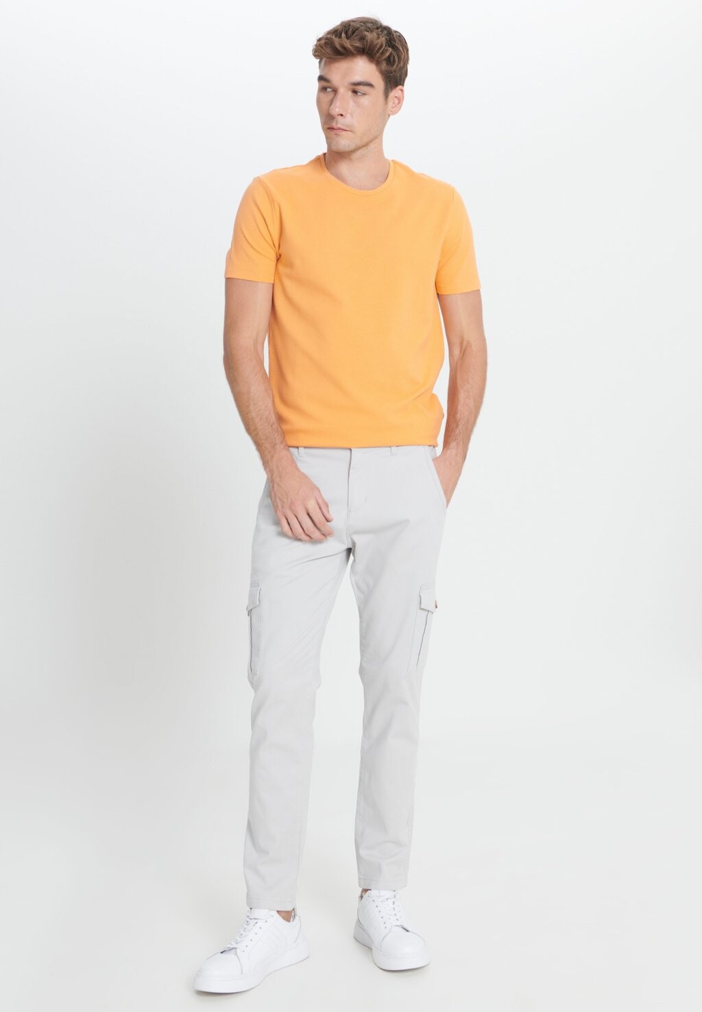 

Брюки карго SLIM FIT CASUAL SIDE POCKET AC&CO / ALTINYILDIZ CLASSICS, бежевый