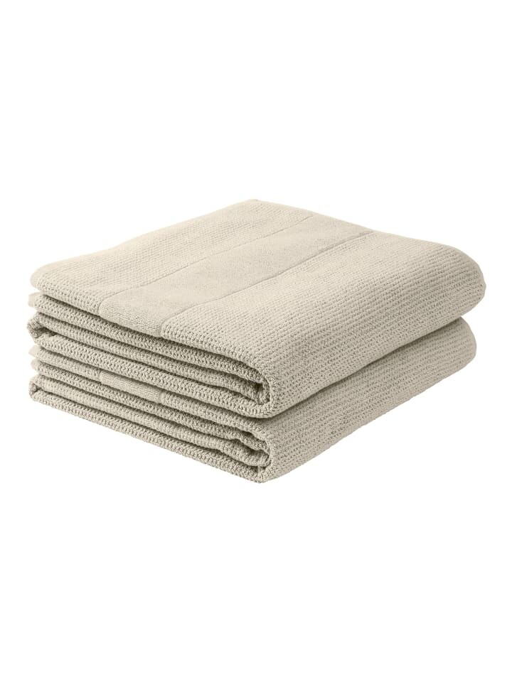 

Полотенце для ванной Schiesser set Turin 2 tlg, цвет helltaupe