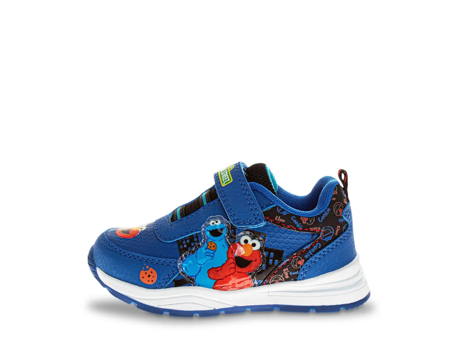 Кроссовки Sesame Street Elmo and Cookie Monster Light-Up Sneaker - Kids', темно-синий — фото 3