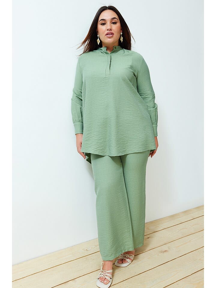 

Блуза trendyol 2tlg Outfit, светло-зеленый