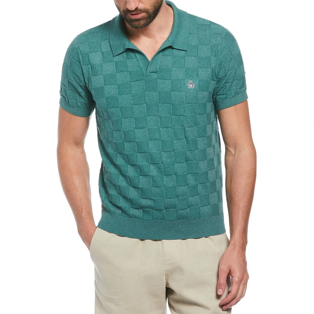 

Поло Original Penguin Jacquard Jonny Collar, зеленый