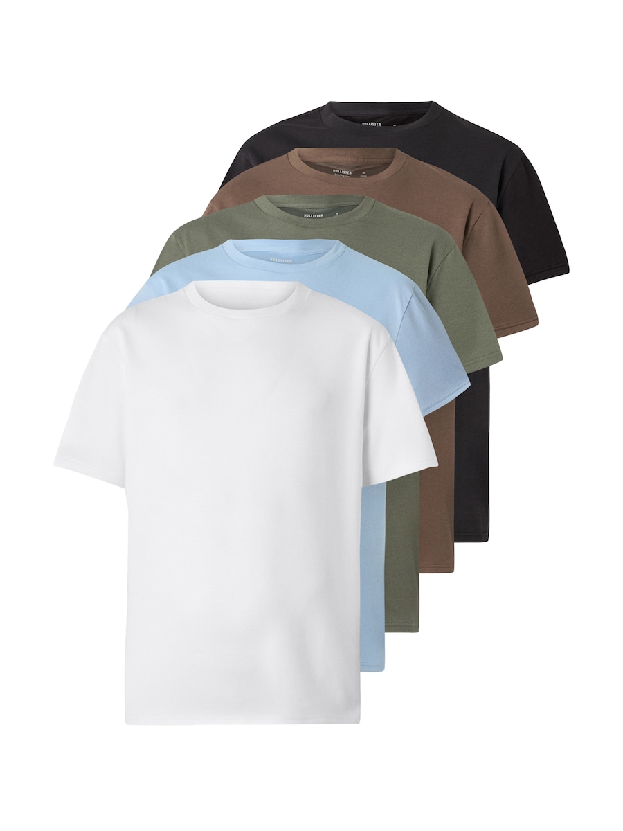 

Рубашка HOLLISTER, светло-голубой/коричневый/оливковый/черный/белый