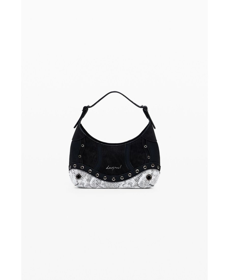 

Женская маленькая сумка с заклепками в виде змеи Desigual, Black