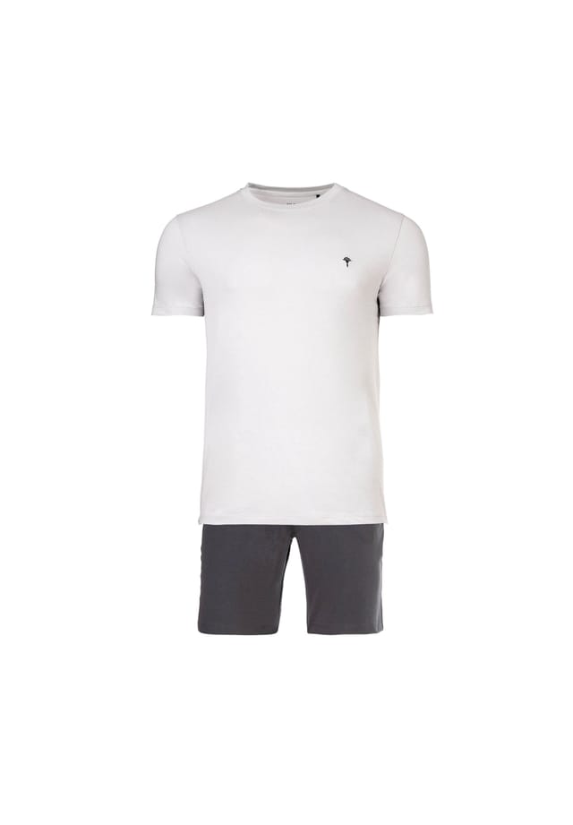 

Короткий пижамный комплект - базовый пижамный комплект с короткими рукавами и логотипом из хлопка-стрейча Joop!, серый