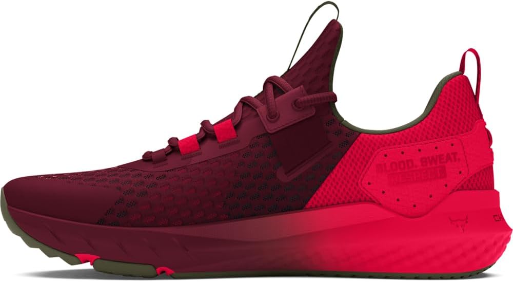 

Under Armour Unisex Adult Project Rock Blood Sweat Respect 4 кроссовки, (625) Cardinal/Marine Od Green/Red