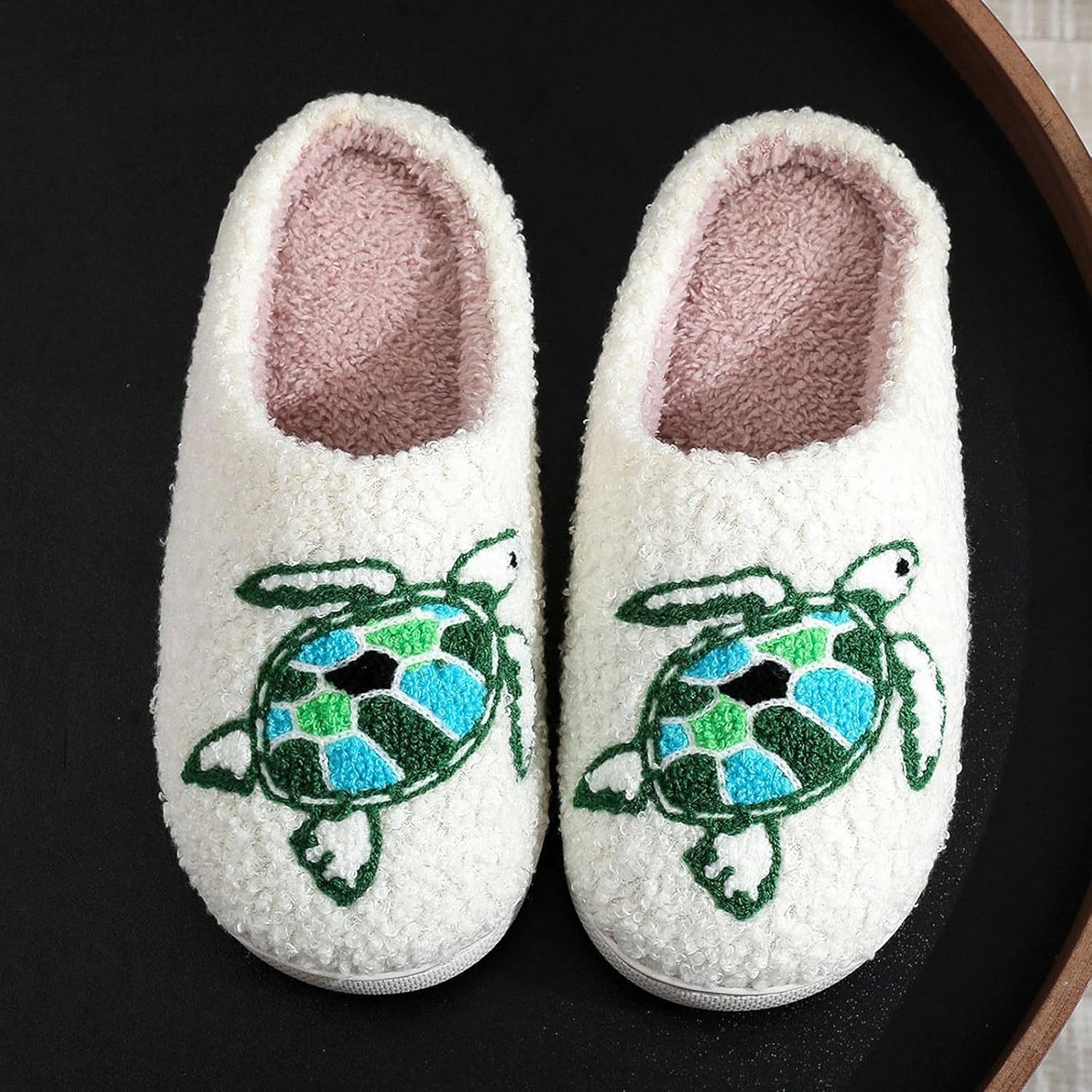 Тапочки JYSwoshoe с ворсом для женщин и мужчин, удобные домашние тапочки с памятью формы, мягкие плюшевые, теплые тапочки для дома и улицы, H 1 — фото 3
