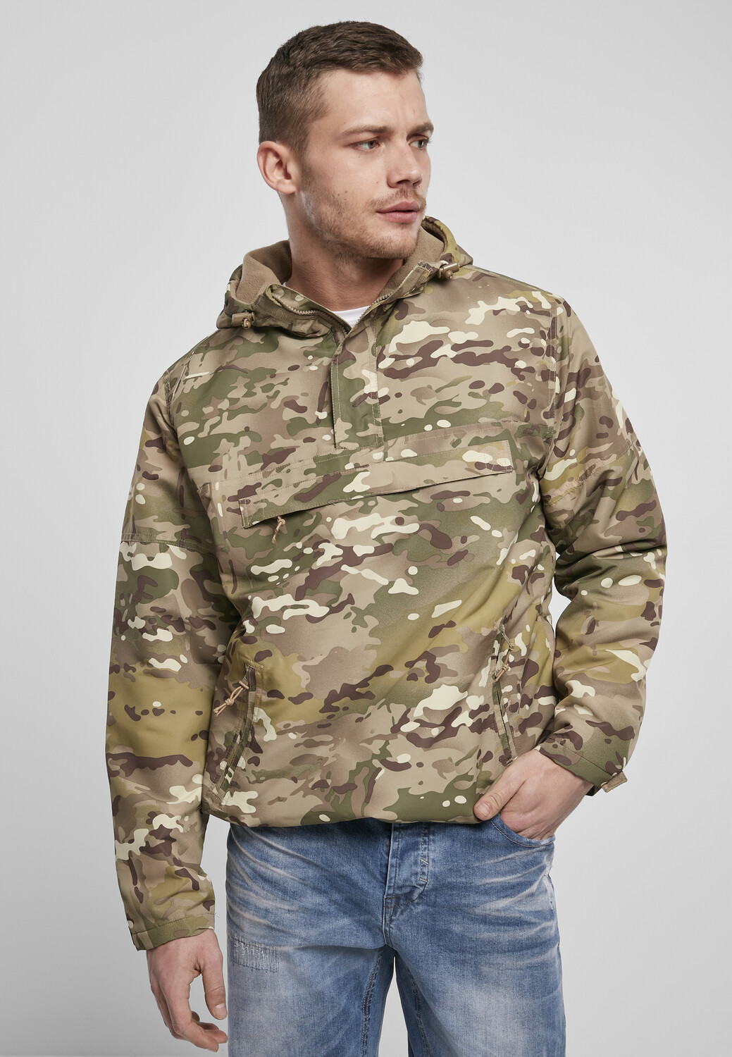 

Куртка Brandit Windbreaker, цвет tactical camo