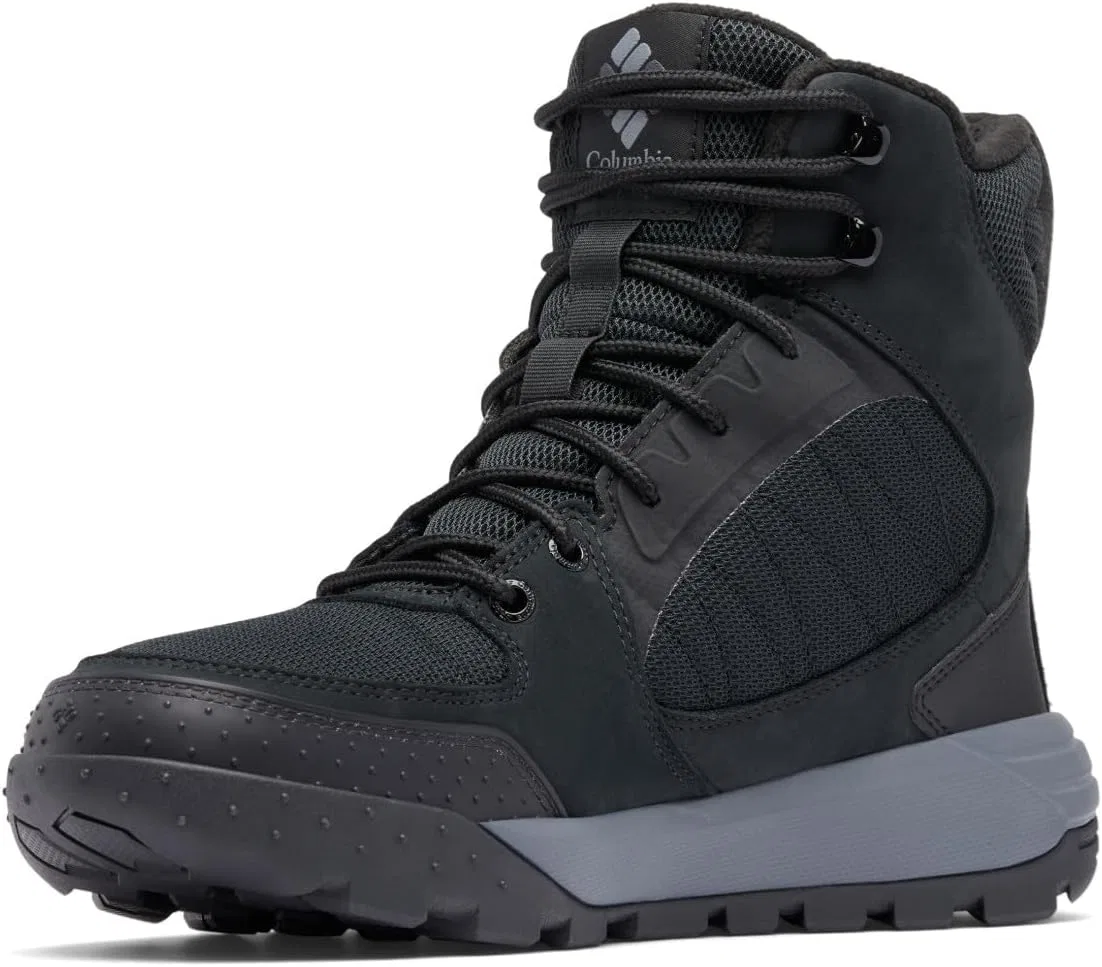Мужские зимние ботинки Columbia Portlander Boot Omni-Heat Infinity, черный/серый — фото 2