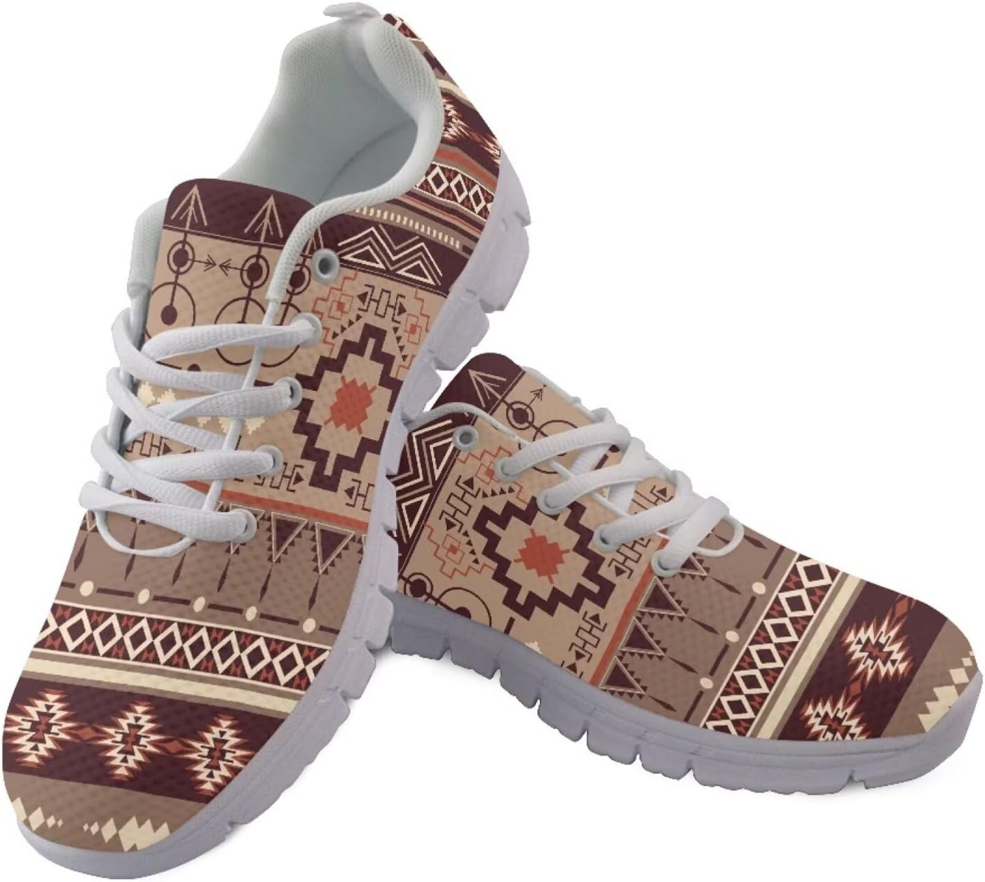 

Кроссовки для бега на День благодарения, спортивные кроссовки для спортзала, легкие удобные кроссовки для ходьбы, тенниса и фитнеса для мужчин и женщин Getelinseng, Retro Aztec