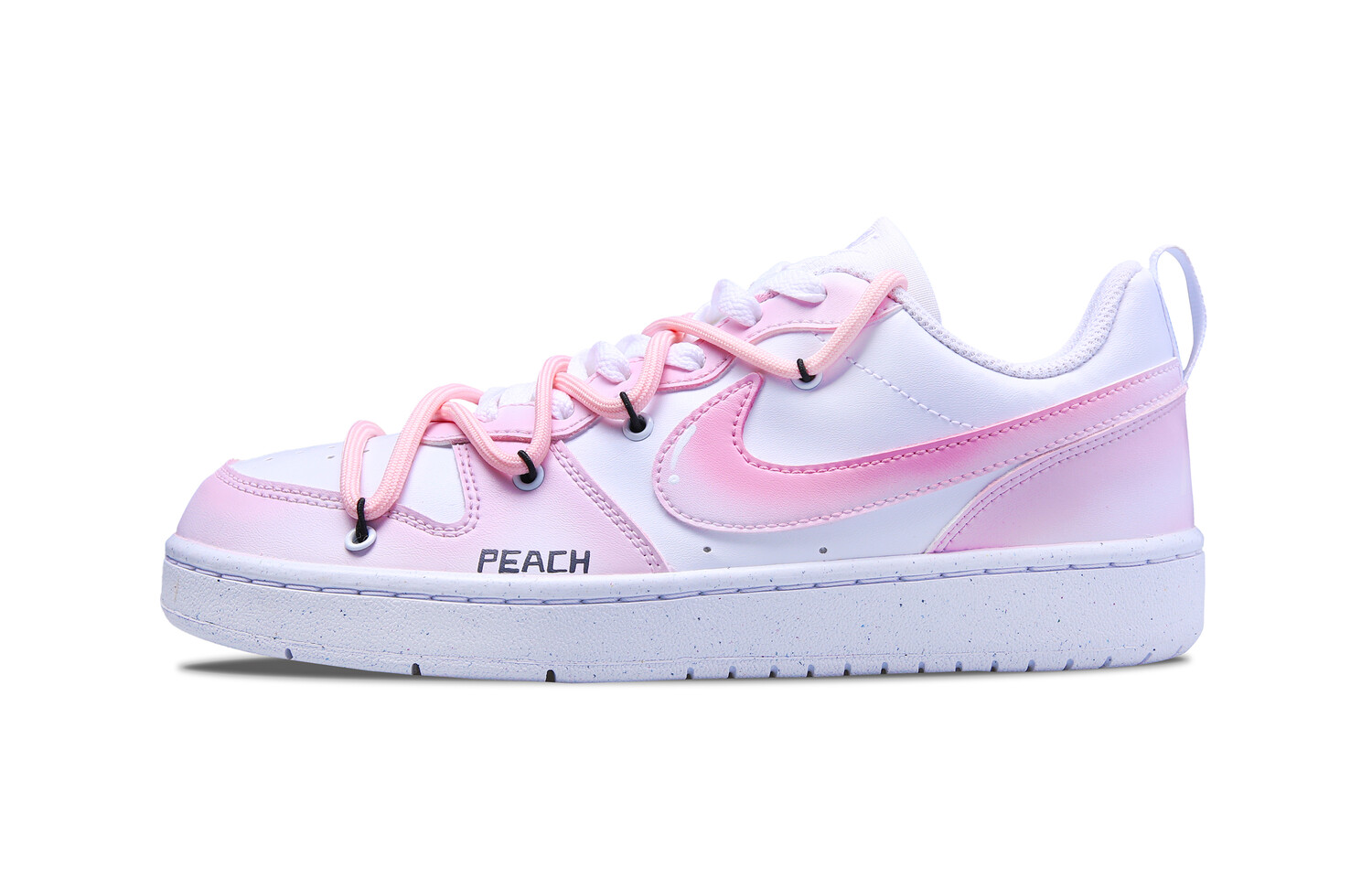 

Кроссовки Nike Court Borough Skateboard Shoes Women's Low-Top White, Розовый, Кроссовки Nike Court Borough Skateboard Shoes Women's Low-Top White