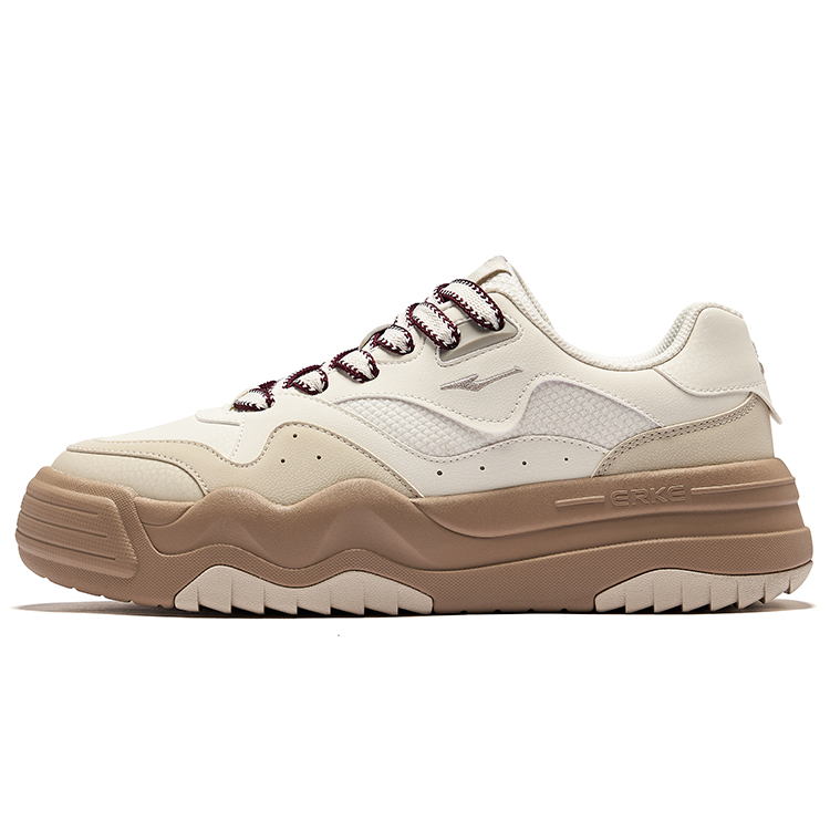 

Erke Нескользящие, износостойкие, низкие, мужские кроссовки, неотбеленные, оригинальный цвет: пемзово-серый