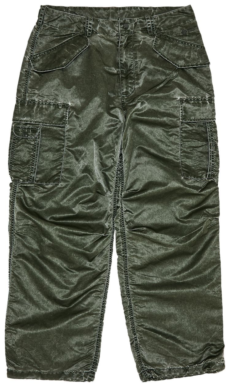 

Брюки-карго Supreme Washed Flight Satin Cargo Pant, зеленый