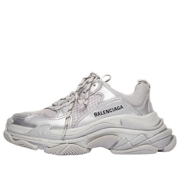 Кроссовки triple s sneaker 'silver' Balenciaga, серебряный