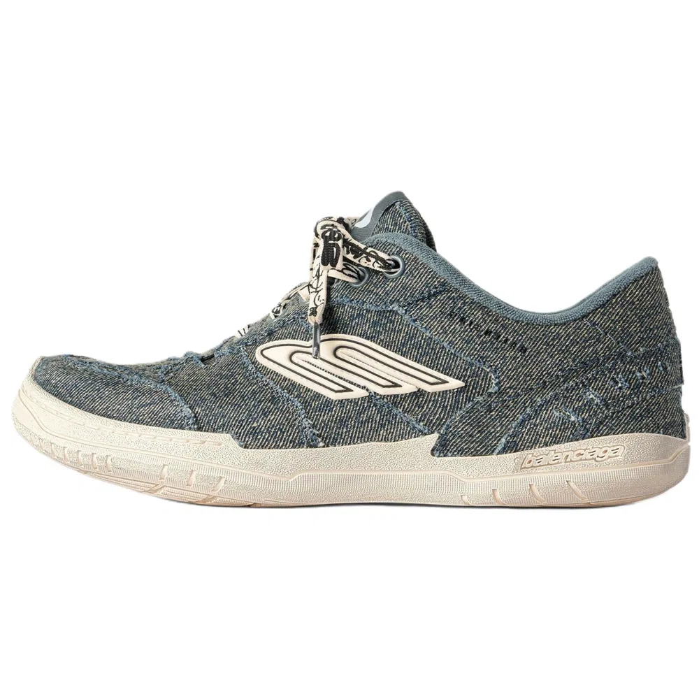 Кроссовки скейтбордические джинсовые Balenciaga Blue