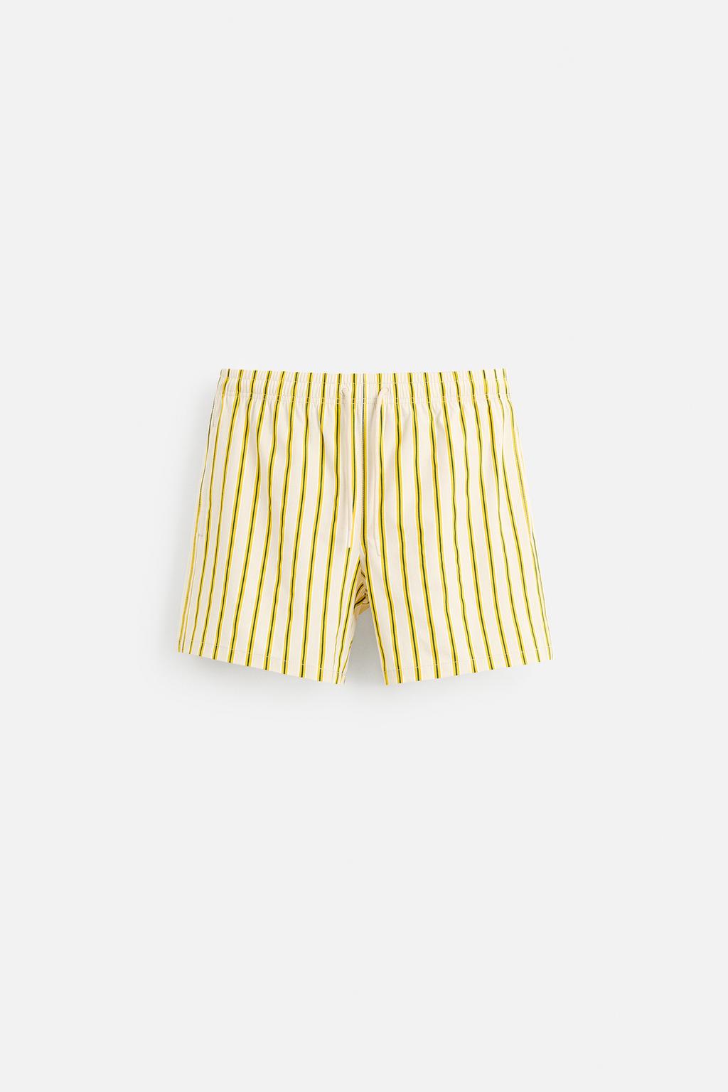 

Обычные полосатые плавки ZARA, цвет Lime
