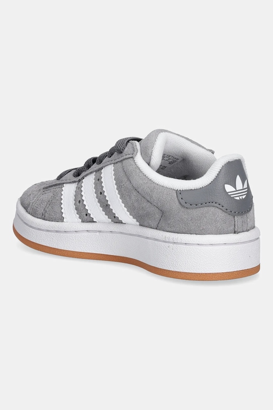 Детские замшевые кроссовки Campus 00s Adidas Originals, серый — фото 3
