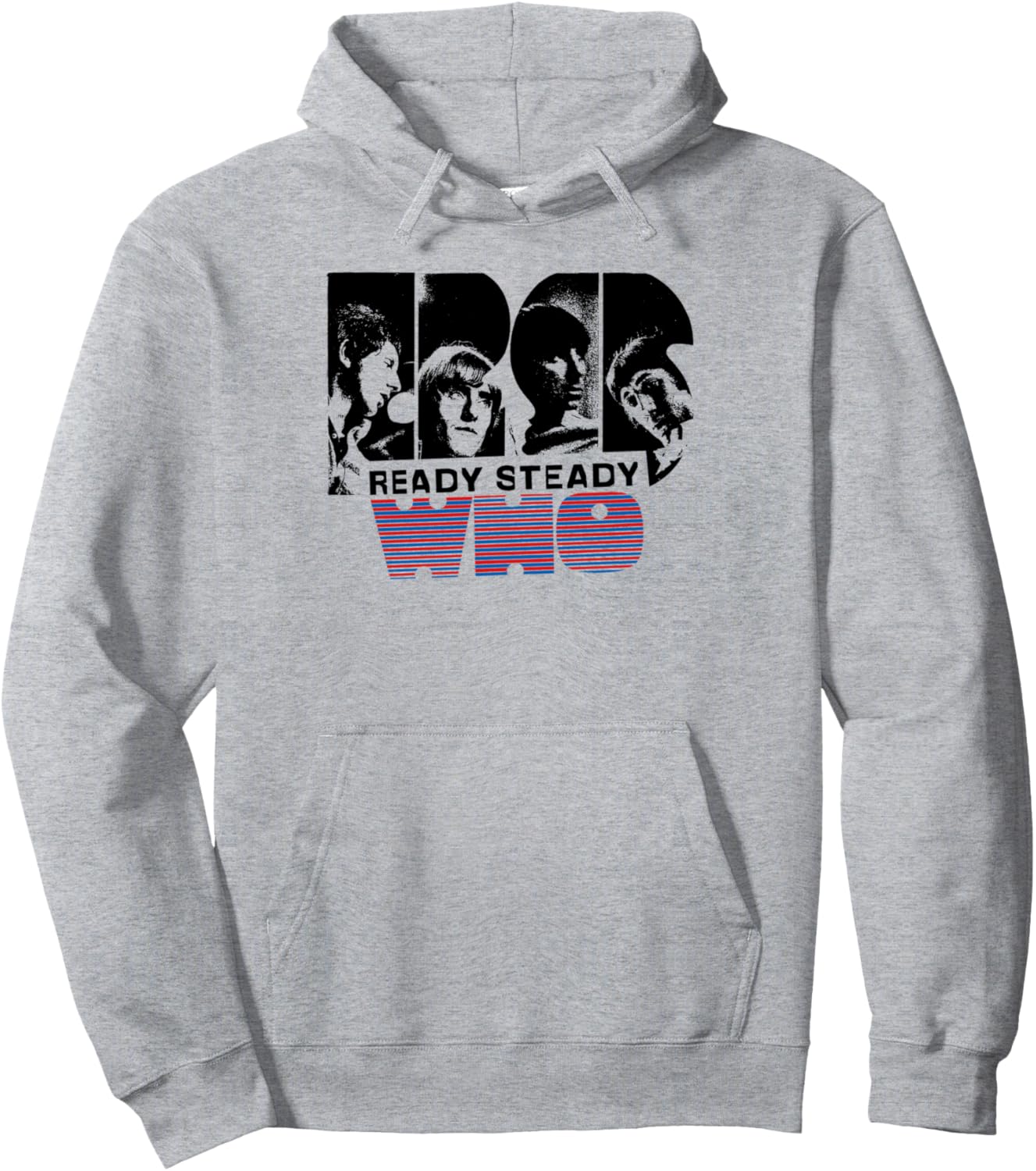 

Официальная ретро-толстовка The Who Ready Steady Who, серая, Серый, Официальная ретро-толстовка The Who Ready Steady Who, серая