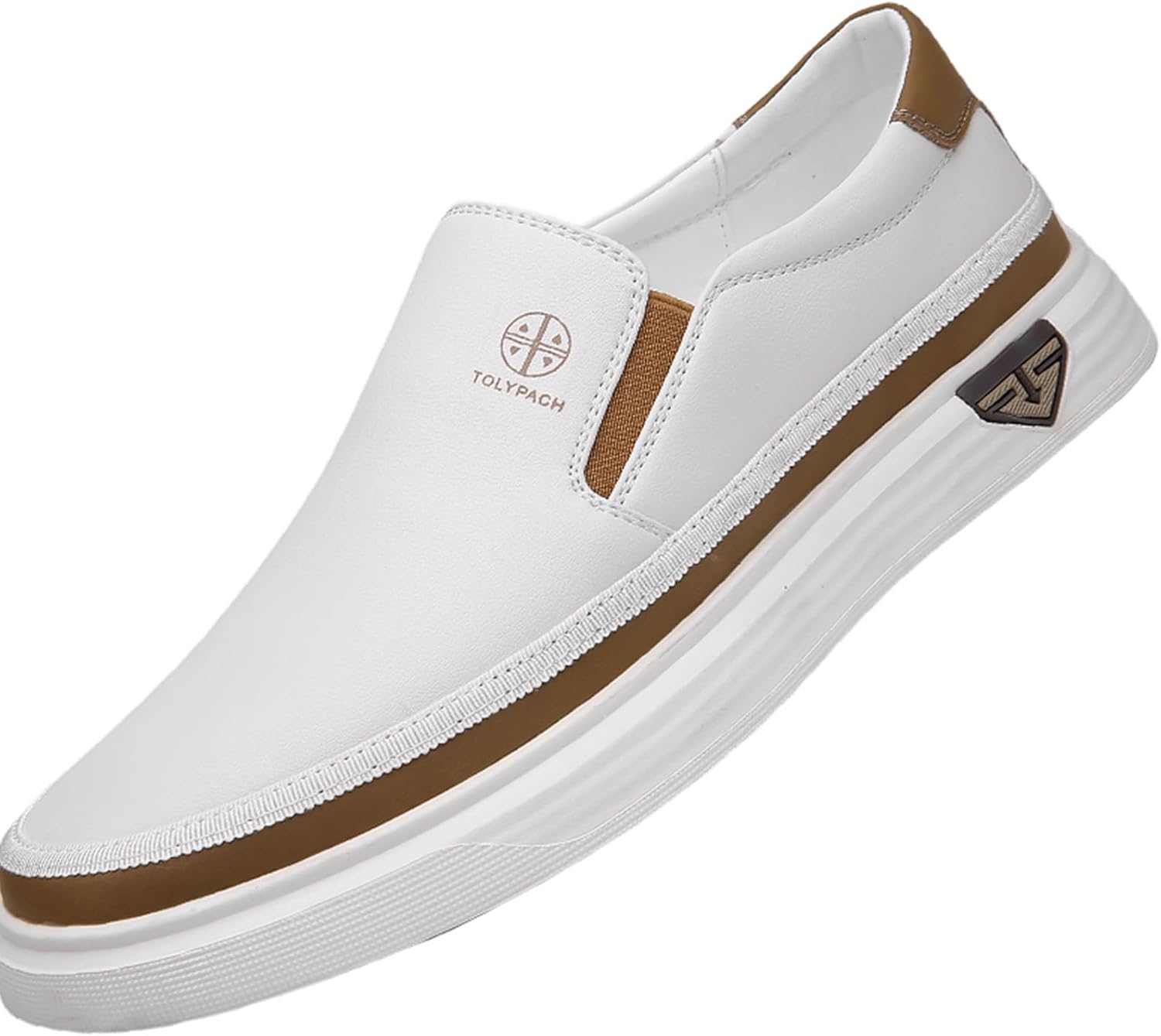 

Мужские мягкие повседневные кроссовки, белые мужские лоферы для улицы, удобная обувь без шнурков для мужчин Generic