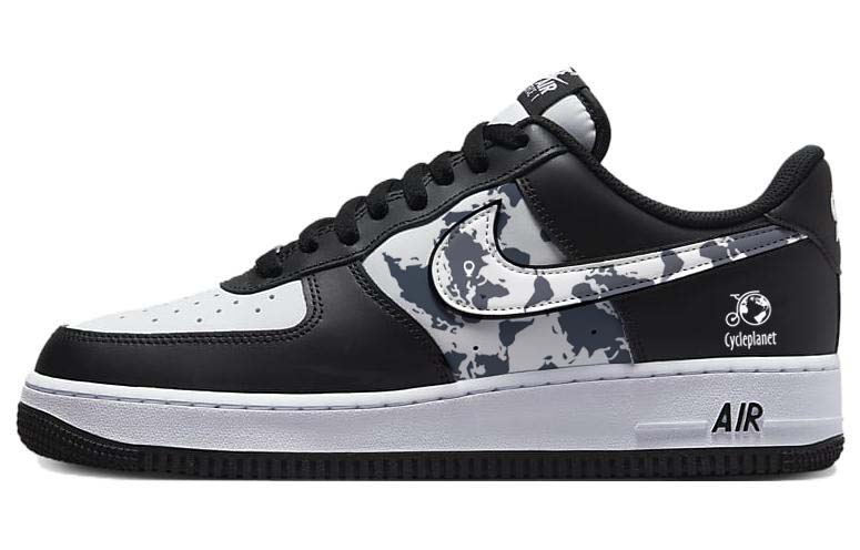 

Кастомизированные кроссовки Nike Air Force 1 Skateboarding Shoes Men, черный/белый