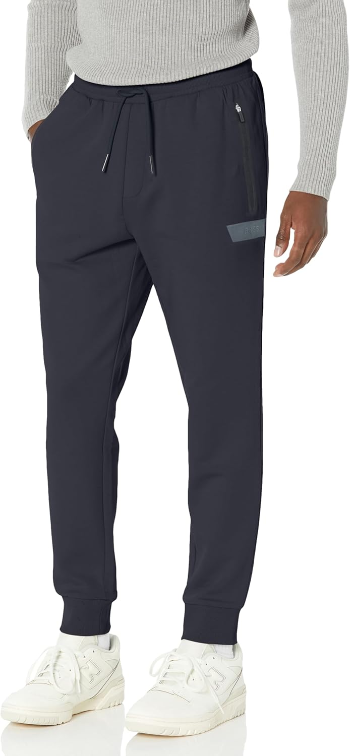 

BOSS Мужские тональные хлопковые спортивные штаны Regular Fit, Deep Sea Blue