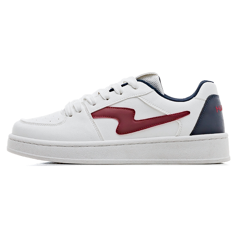 

HUANQIU Скользостойкие, износостойкие, легкие низкие скейтборд кроссовки мужские White Blue Red