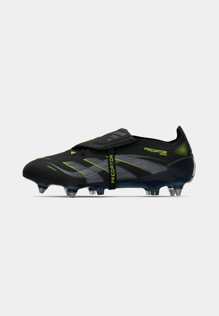 Кроссовки Adidas Performance PREDATOR ELITE FOLD-OVER TONGUE SOFT GROUND FOOTBALL BOOTS, Core Black/Lucid Lemon/Black — фото 2