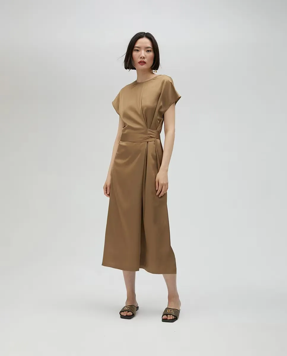 

Длинное платье с короткими рукавами Lola Casademunt, цвет Mostaza