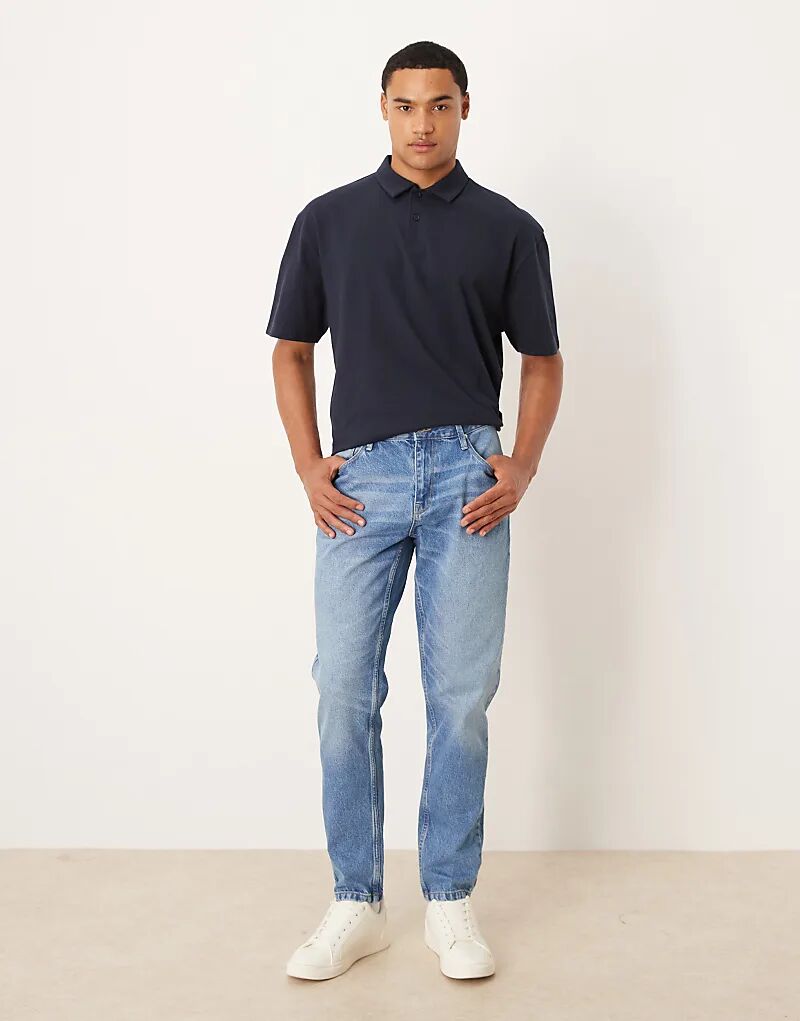 

Зауженные джинсы ASOS DESIGN светлого оттенка
