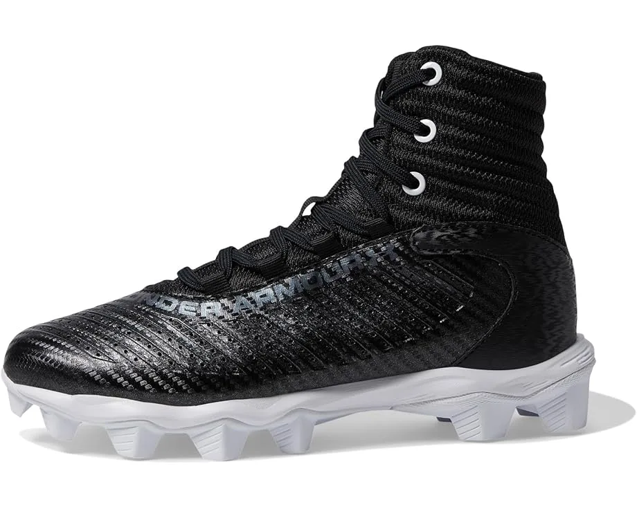 Кроссовки Under Armour Kids Highlight Fran RM 2.0 (Toddler/Little Kid/Big Kid), Black/White/Metallic Gunmetal — фото 4