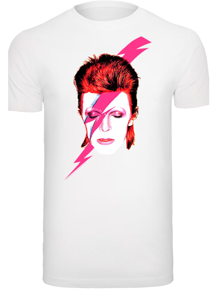 

Футболка F4NT4STIC David Bowie Aladdin Sane Lightning Bolt, белый