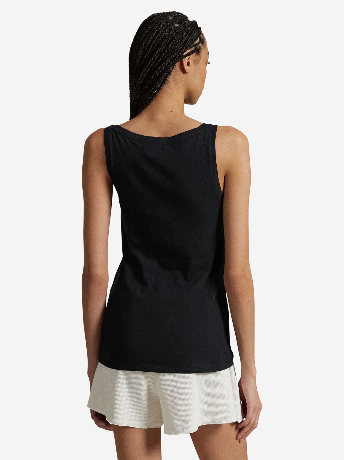 Polo Ralph Lauren Топ 'Whisper Weight Cotton' в черном цвете — фото 4
