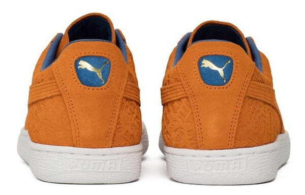Кроссовки suede classic nyc casual shoes orange/blue Puma, оранжевый — фото 4