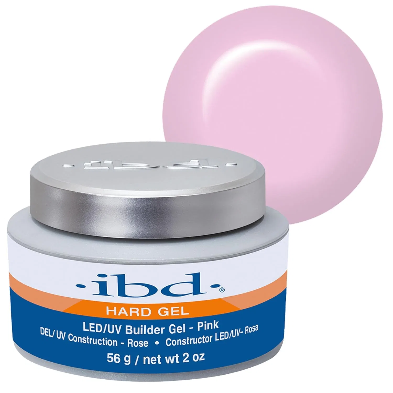 Розовый LED/UV гель для наращивания ногтей IBD Hard Gel 56 г Ibd, Pink