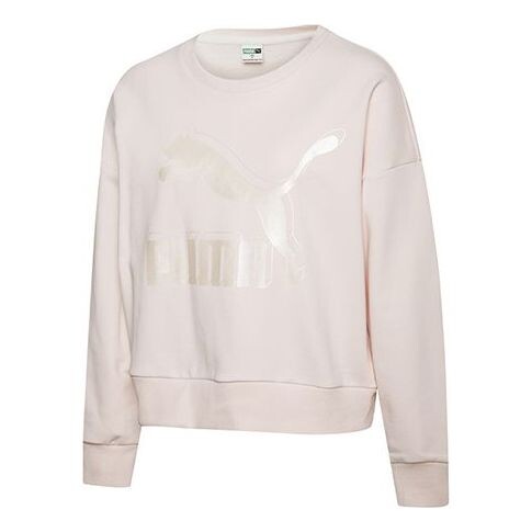 

Толстовка (WMNS) PUMA Printing Round-neck Sweatshirt Pink/Red, красный