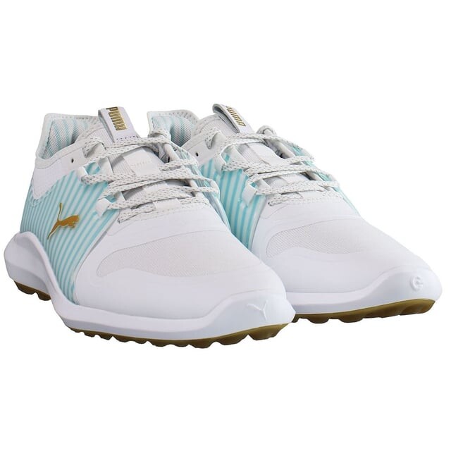 Мужские кроссовки для гольфа из хлопчатобумажной ткани Ignite Fast8 Puma, белый — фото 2