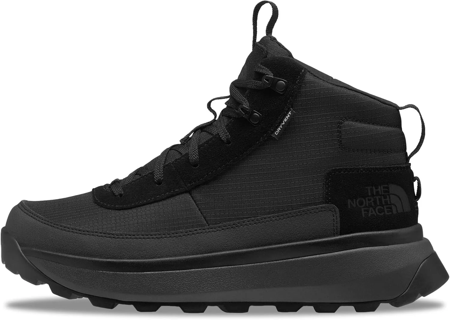 Мужские водонепроницаемые треккинговые ботинки The North Face Bergen Mid | Утепленные зимние ботинки с протектором 4,5 мм, черный/серый