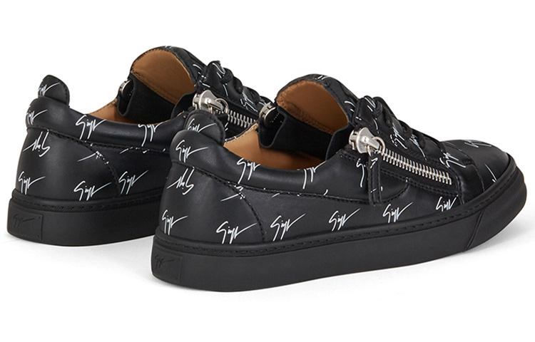 /GZ Low-Top Стильные скейтерские туфли Женские Черные Giuseppe Zanotti — фото 4