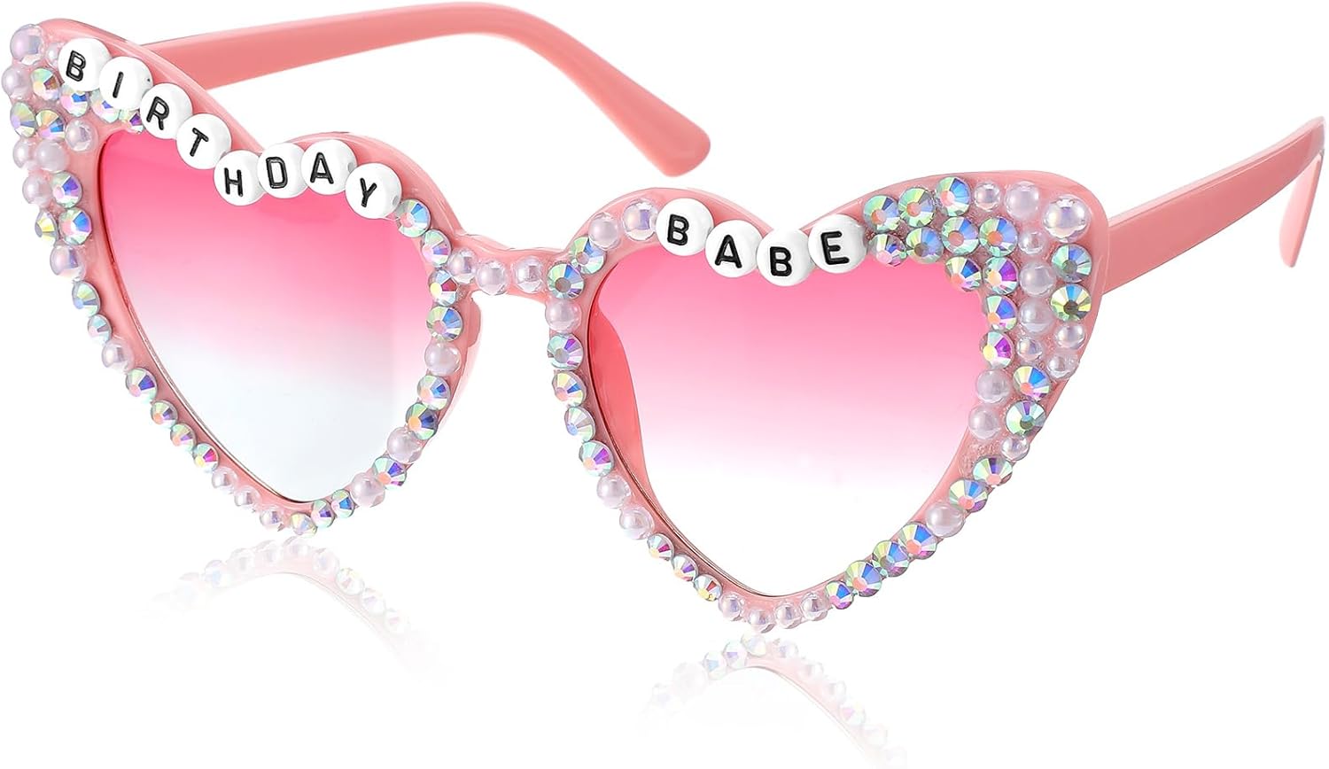 

Очки в форме сердца для дня рождения, солнцезащитные очки для именинницы, аксессуары для вечеринки в честь дня рождения, подарок для женщин и девушек APLZGMG, Multicolor