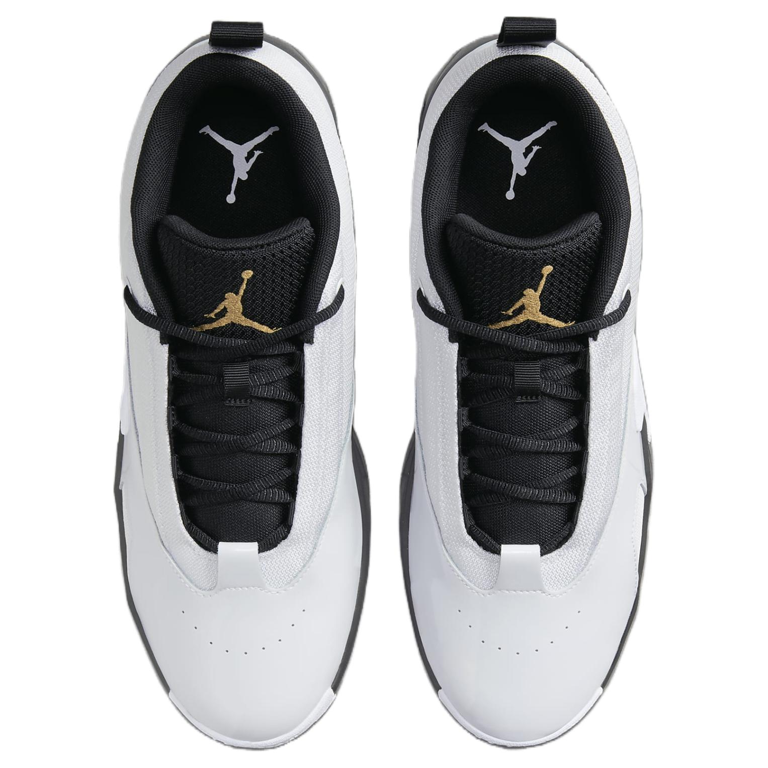 Кроссовки Jordan Max Aura 6 White Black Metallic Gold — фото 4