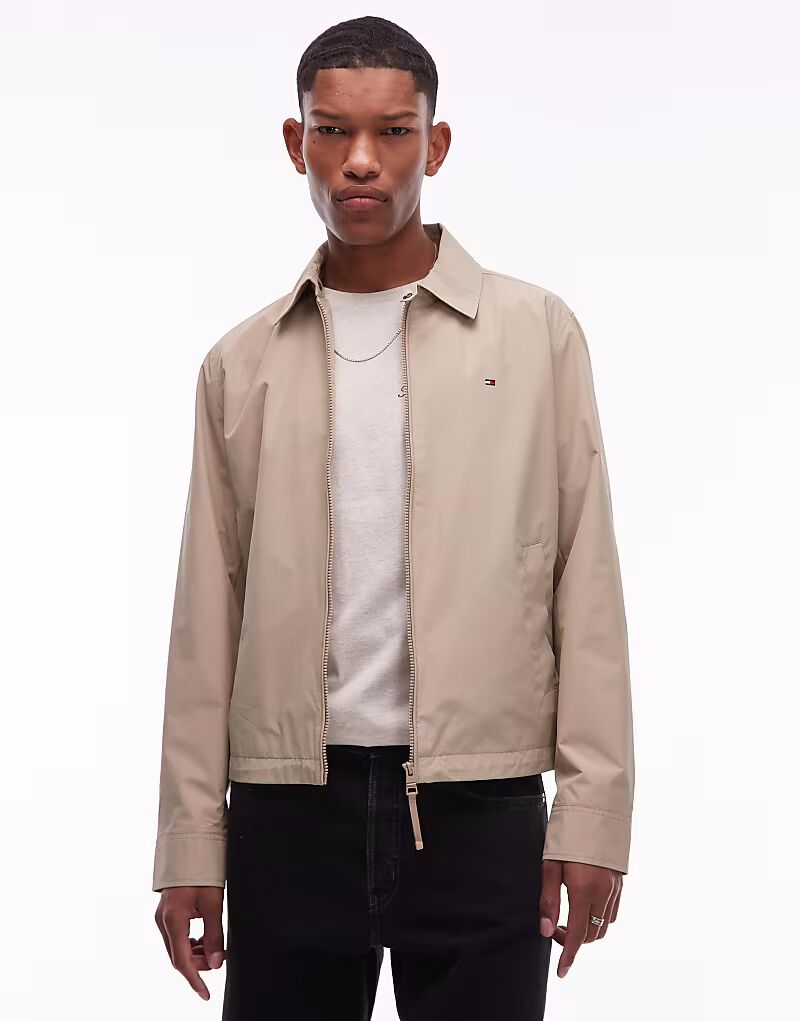 

Складная куртка на молнии Tommy Hilfiger бежевого цвета, Бежевый, Складная куртка на молнии Tommy Hilfiger бежевого цвета