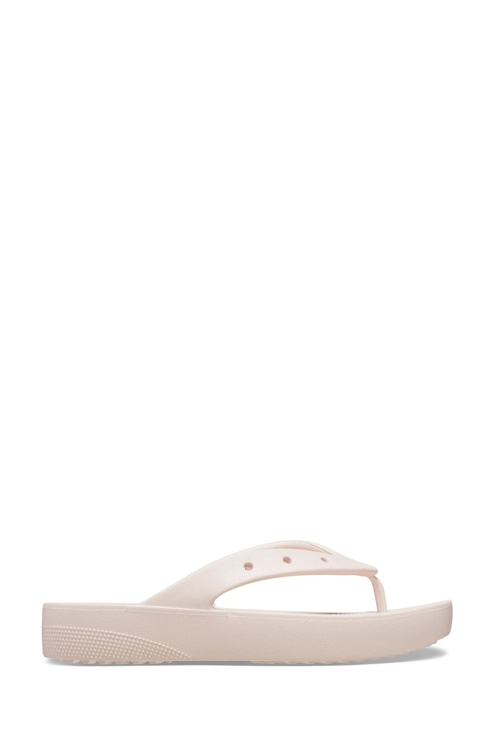

Классические шлепанцы на платформе Crocs, бежевый