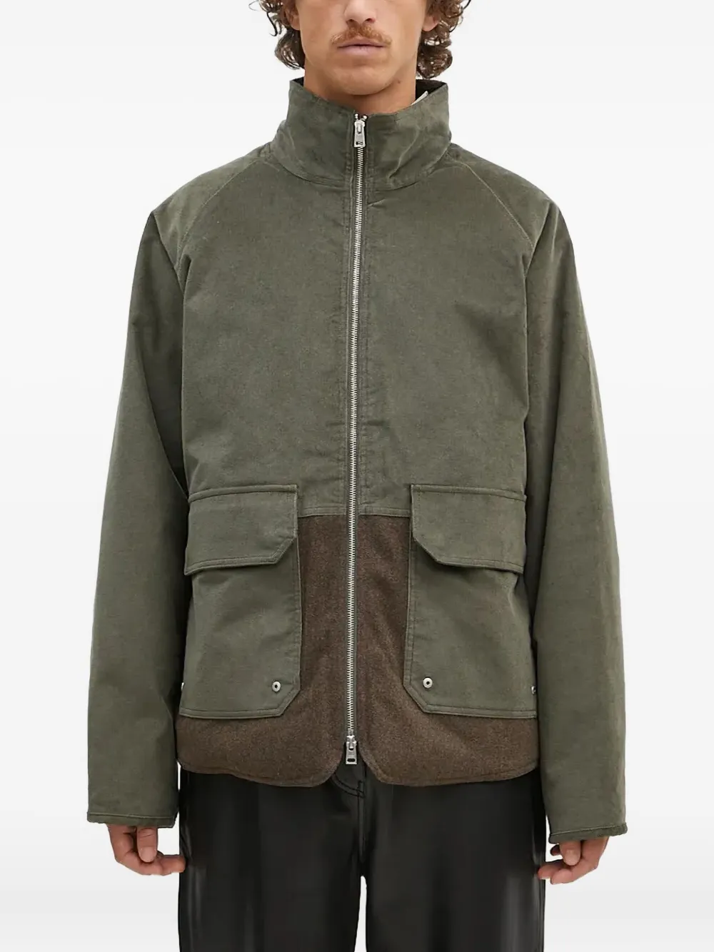 

Куртка с вельветовыми вставками Norse Projects, зеленый