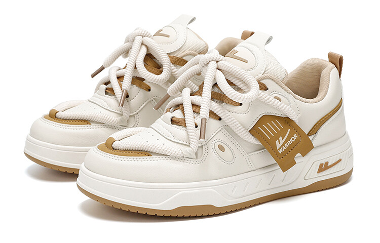 

Кроссовки WARRIOR Skateboarding Shoes Unisex Low-top Beige/Khaki, бежевый