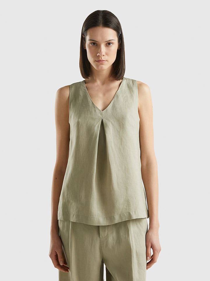 

Блузка Benetton, хаки