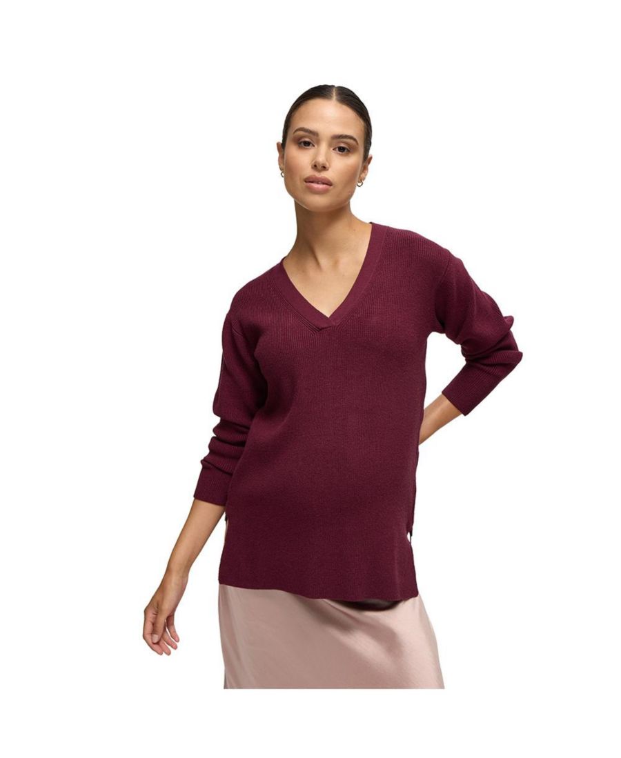 

Свитер для кормящих мам с боковой молнией Ingrid + Isabel, Fig